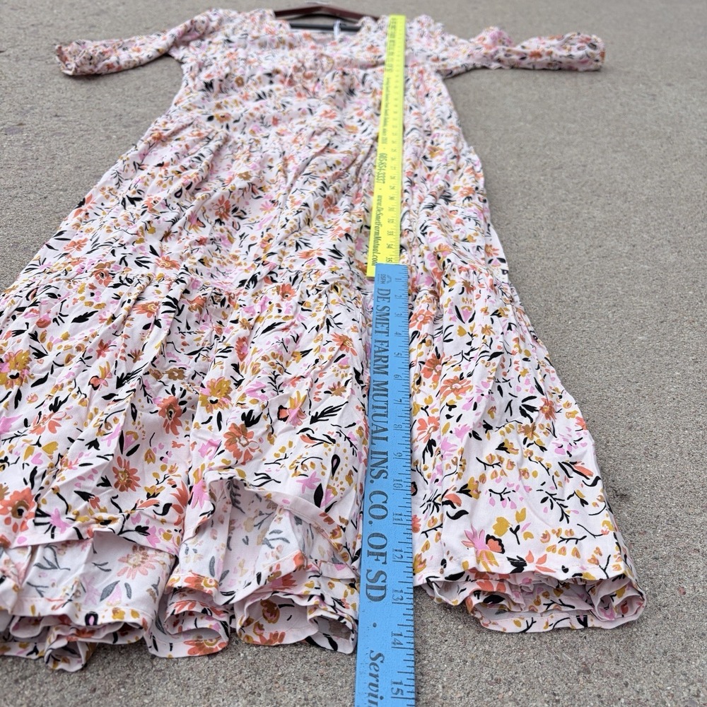 Petal and Pup Kelda Maxi Dress Tiered Floral Sz S Cottagecore Country Oversized - Picture 6 of 8